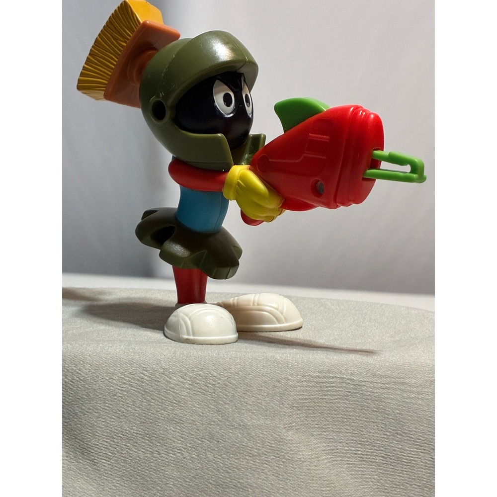 Vintage Looney Tunes Marvin the Martian Action Figure with Ray Gun Retro Toy